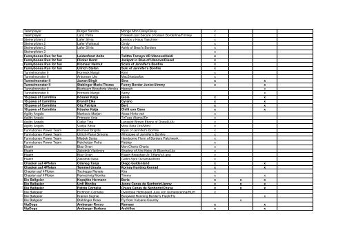 Mannschaft OEGV Cup Sued 2012 - Agility Arbeitsgruppe Steiermark