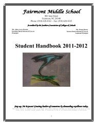 Student Handbook 2011-2012 - Public Schools of Robeson County