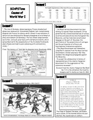 SOAPStone-Causes of World War I