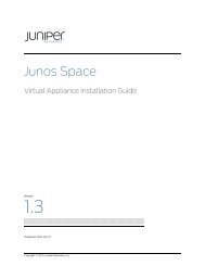 Virtual Appliance Installation Guide - Juniper Networks