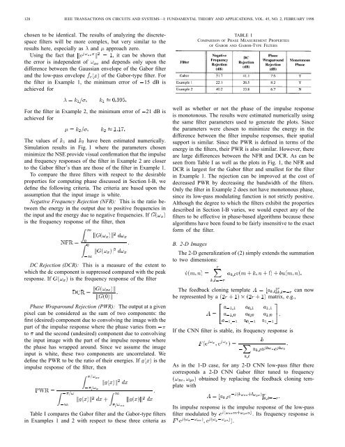 Gabor-Type Filtering in Space and Time - Department of Electronic ...