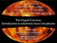 Introduction to Nuclear Physics - RHIG - Wayne State University