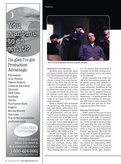 Download a PDF - Stage Directions Magazine