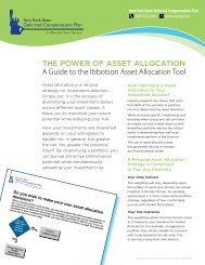 A Guide to the Ibbotson Asset Allocation Tool - New York State ...