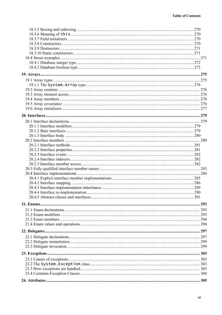 C# Language Specification - Willy .Net