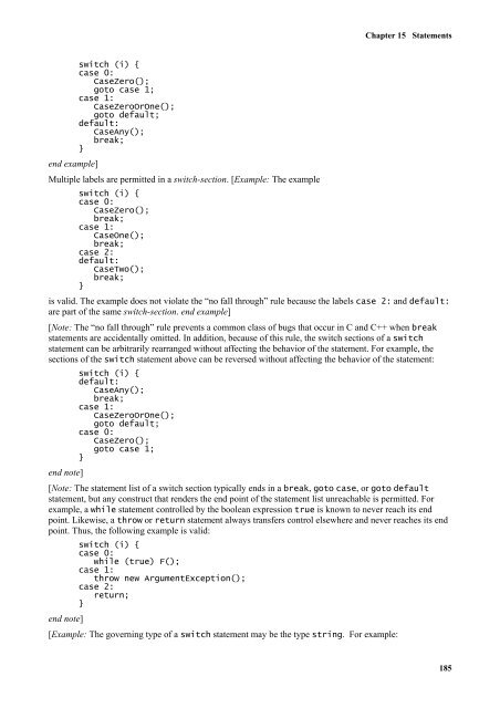 C# Language Specification - Willy .Net