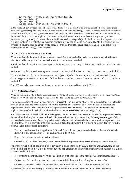 C# Language Specification - Willy .Net