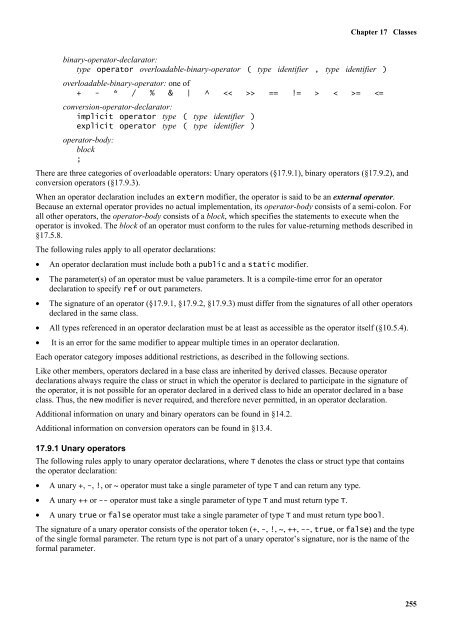 C# Language Specification - Willy .Net