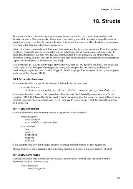 C# Language Specification - Willy .Net