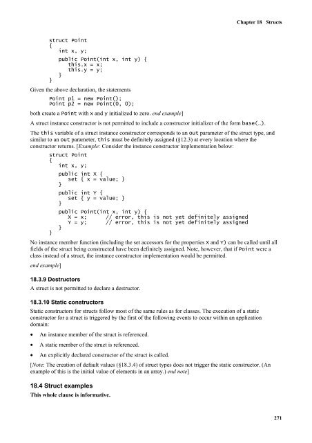 C# Language Specification - Willy .Net