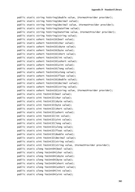 C# Language Specification - Willy .Net