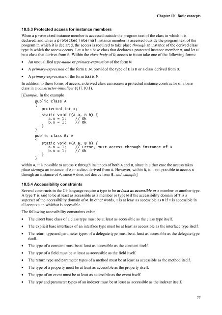 C# Language Specification - Willy .Net