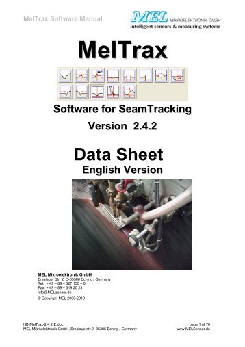 MelTrax Software Manual