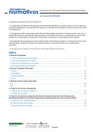 Lista mensal documentos normativos - IPQ