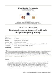 HOUSING REPORT Reinforced concrete frame with infill walls ...