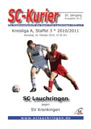 Spiele - SC Lauchringen