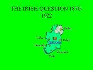 THE IRISH QUESTION 1880-1922 - History