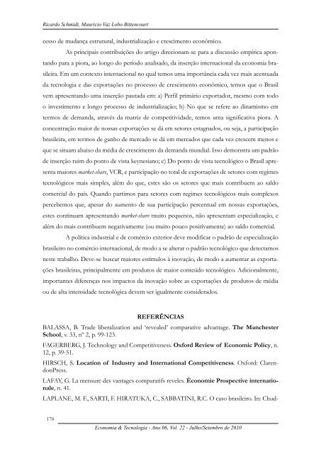 Revista Economia & Tecnologia - Universidade Federal do ParanÃ¡