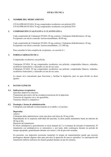 FICHA TÃCNICA 1. NOMBRE DEL MEDICAMENTO ... - Stada