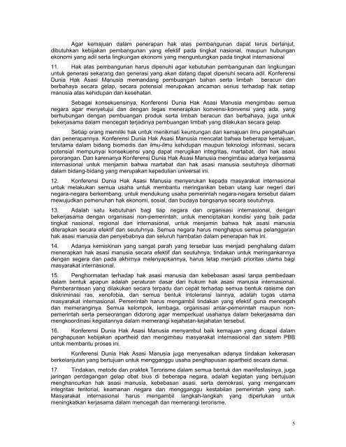 Deklarasi Vienna dan program Aksi - Komnas Perempuan
