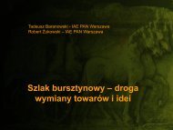 Szlak bursztynowy – droga wymiany towarów i idei - ZMiGM