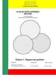 Volume 1 : Rapport de synthèse - Association Nationale des ...