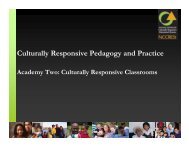 Culturally Responsive Pedagogy and Practice - NIUSI Leadscape