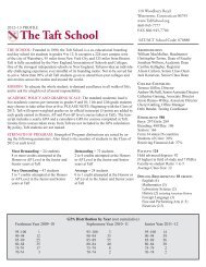 The Taft School - Concordia International School Shanghai