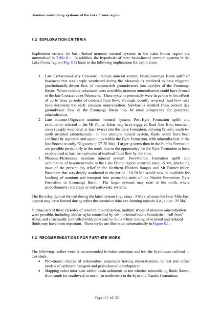 Uranium ore-forming systems of the - Geoscience Australia