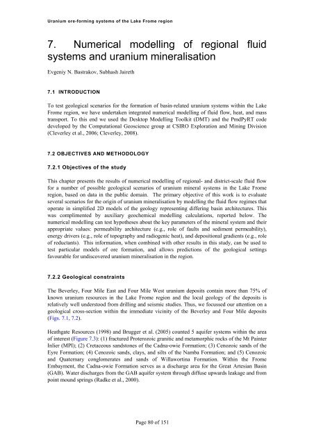 Uranium ore-forming systems of the - Geoscience Australia