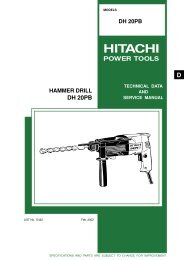 hammer drill dh 20pb - Hitachi
