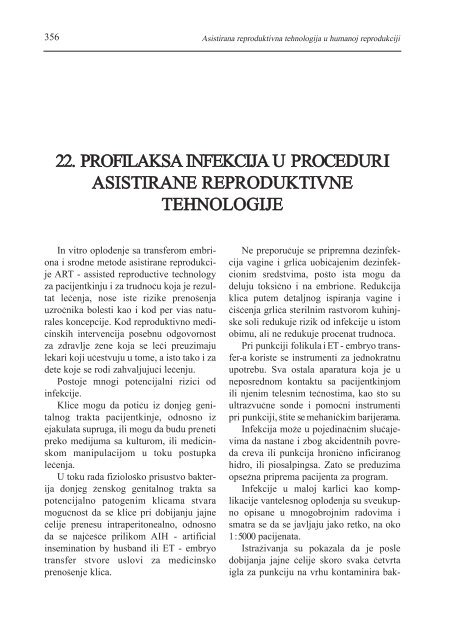 asistirana reproduktivna tehnologija u humanoj reprodukciji