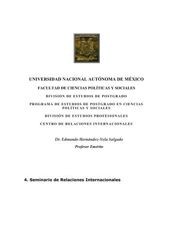 4. Seminario de Relaciones Internacionales - PÃ¡ginas Personales ...