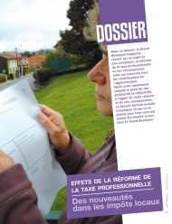 Effets de la rÃ©forme de la taxe professionnelle - BesanÃ§on