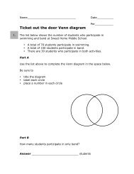 Ticket out the door Venn diagram 1. - MrWalkerHomework