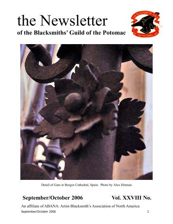 Sept Oct 2006.pub - Blacksmiths' Guild of the Potomac