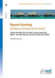 Beyond Greening - Tourism Watch