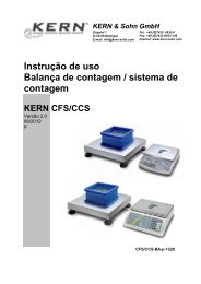 Instrução de uso Balança de contagem / sistema de contagem