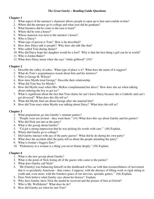 Gatsby questions (pdf)