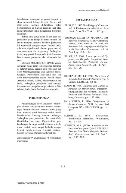 Oseana, Volume X, Nomor 3 :106-112, 1985. ISSN 0216-1877 ...
