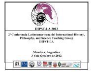 IHPST-LA 2012 - Universidad de Mendoza