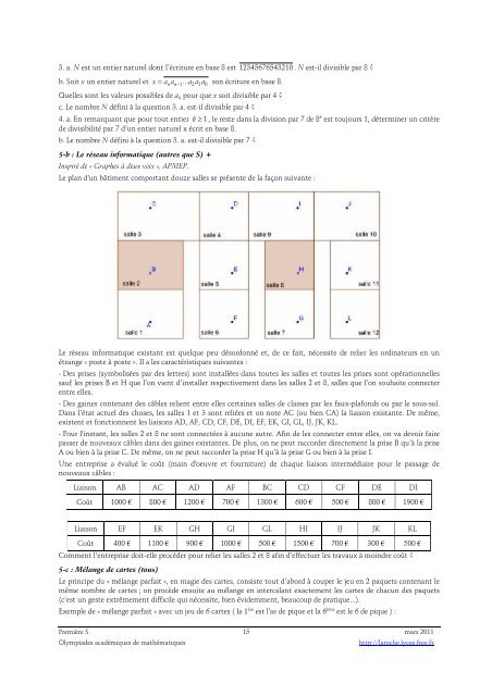 Olympiades maths - Laroche - Free