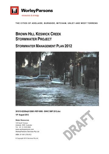 Brown Hill Keswick Creek Stormwater Project - City of Mitcham