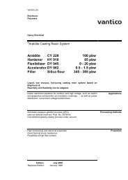 Araldite CY 228 100 pbw Hardener HY 918 85 pbw Flexibilizer DY ...