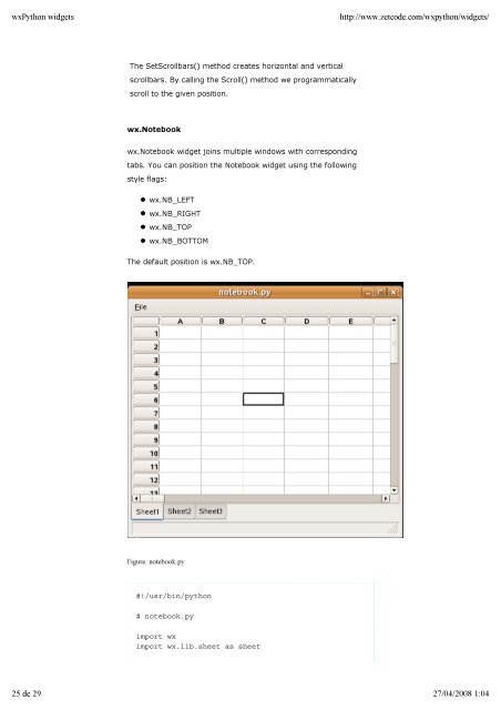 The wxPython tutorial