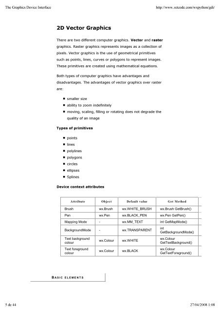 The wxPython tutorial