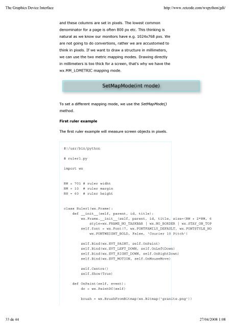 The wxPython tutorial