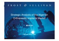 M235 - Nigerian Orthopaedic Implants Markets.pdf - Growth ...