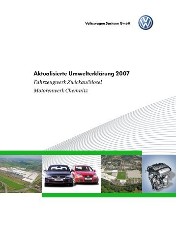 Fahrzeugwerk Zwickau/Mosel - Volkswagen AG