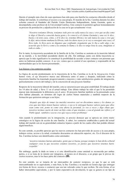 Experiencias y Significados asociados a la idea de movilidad social ...